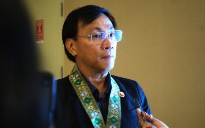 <p>Commission on Filipinos Overseas Secretary Romulo Arugay (<em>PNA photo by Marita Moaje) </em></p>