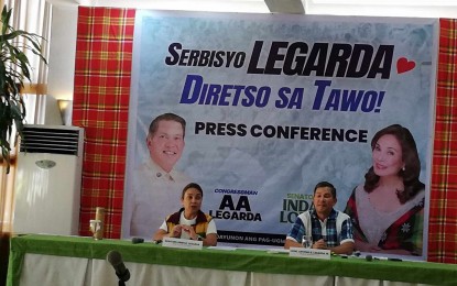 <p><strong>PROJECT PITCH.</strong> Senator Loren Legarda (left) calls on Antique mayors to submit their proposals for their one-town-one-barangay and one-town-one-product projects for funding in a press conference on Tuesday (Oct. 1, 2024). Legarda said the projects would provide a livelihood for the people and help boost the provincial economy. <em>(PNA photo by Annabel J. Petinglay)</em></p>