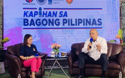 <p><strong>NBI SERVICES.</strong> NBI Caraga Regional Director Sally Hans Barbaso (right) speaks during the Kapihan sa Bagong Pilipinas in Butuan City on Tuesday (Oct. 1, 2024). He said the bureau issued 25,515 clearances this year and handled 23 cases, including nine filed in court and five closed.<em> (PNA photo by Alexander Lopez)</em></p>
<p> </p>