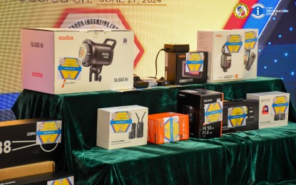 <p><strong>DIGITAL MEDIA EQUIPMENT.</strong> The virtual production equipment worth PHP2.295 million acquired by San Carlos City in Negros Occidental using its 2023 Seal of Good Local Governance Incentive Fund. Through the initiative, the northern Negros city aims to become a hub for innovative media production and contribute to regional economic development<em>. (Photo courtesy of San Carlos City-Negros Occidental Information Office)</em></p>