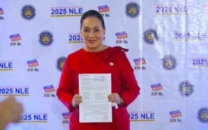 <p>United Senior Citizens party-list Rep. Milagros Magsaysay <em>(PNA photo by Ferdinand Patinio)</em></p>