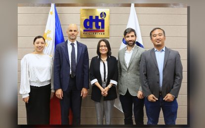 <p><strong>FINANCIAL SERVICES.</strong> Department of Trade and Industry (DTI) Undersecretary Blesila Lantayona (center) and officials from International Finance Corporation (IFC) and First Circle pose for a photo during the announcement of IFC's investment to First Circle held on Wednesday (Oct. 2, 2024) at the DTI Head Office in Makati City. Joining Lantayona in the photo are (L-R) IFC senior investment officer Aileen Zarate, IFC country manager for the Philippines Jean-Marc Arbogast, First Circle chief executive officer Patrick Lynch, and First Circle vice president Benedict Carandang. <em>(Photo courtesy of First Circle)</em></p>