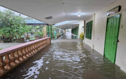 <p><strong>FLOODED SCHOOL.</strong> A school is flooded in Ilocos Norte due to Super Typhoon Julian in this undated photo. The Department of Education (DepEd) on Thursday (Oct. 3, 2024) said about 2,659,288 learners were reportedly affected during the onslaught of Julian in the Cordillera and Ilocos regions, Cagayan Valley, Central Luzon, Calabarzon, Mimaropa, and Bicol region. <em>(Photo courtesy of DepEd)</em></p>