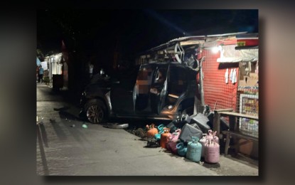 <p><strong>SLAIN.</strong> The remains of Association of Barangay Captains (ABC) Bulacan chapter president Ramilito Capistrano inside his Mitsubishi Montero after he was gunned down in Malolos City on Thursday night (Oct. 3, 2024). The Police Regional Office 3 has formed a special investigation task group to probe the killing of Capistrano and his driver Shedrick Suarez.<em> (Photo courtesy of Mark Cholo Violago Facebook page)</em></p>