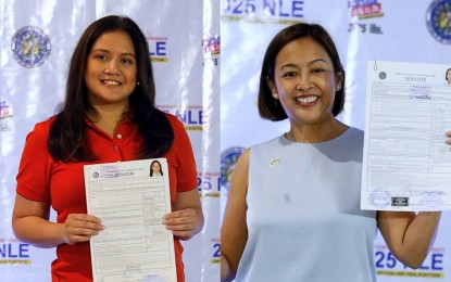 <p>Las Piñas Lone District Rep. Camille Villar (left) and Makati City Mayor Abby Binay. <em>(PNA photos by Avito Dalan)</em></p>