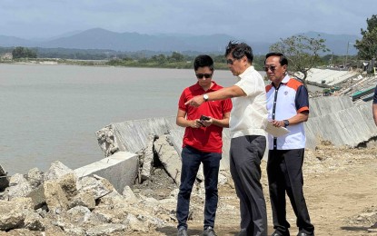 <p>INSPECTION, AID DISTRIBUTION. President Ferdinand R. Marcos Jr. on Friday (Oct. 4, 2024) visits Ilocos Norte to inspect the areas hit by Super Typhoon Julian and lead the distribution of assistance to affected individuals. Marcos also conducted an aerial inspection to assess the damage caused by Julian in the province. <em>(Photo from Malacañang Press Corps Pool)</em></p>