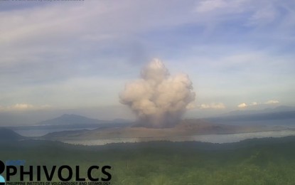 <p>Taal Volcano <em>(Screengrab from Phivolcs vide)</em></p>