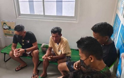 <p><strong>FINANCIAL ASSISTANCE</strong>. Four of the 10 surviving passengers of the two motor bancas that capsized off Caluya, Antique from Boracay Island on Aug. 26, 2024. Mayor Regil Kent Lim said in an interview Monday (Oct. 7) that they will give financial assistance to the families of the seven missing passengers. (<em>Photo courtesy of Caluya LGU</em>)</p>