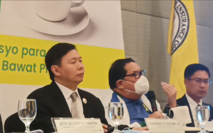 <p><strong>URGENT CARE PACKAGE.</strong> Philippine Health Insurance Corporation (PhilHealth) senior vice president Israel Francis Pargas (2nd from right) attends a media forum in Quezon City on Monday (Oct. 7, 2024). He said the Universal Health Care Law mandates the state-insurer to provide emergency or urgent care benefit package to its members. <em>(PNA photo by Ma. Teresa P. Montemayor)</em></p>