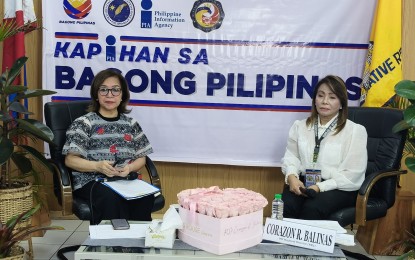 <p><strong>TAX COLLECTION</strong>. The Bureau of Internal Revenue in the Cordillera is on track to hitting its PHP12 billion collection goal for 2024. During the weekly Kapihan sa Bagong Pilipinas briefing in Baguio City on Tuesday (Oct. 8, 2024), BIR Revenue Region 2 Director Corazon Balinas (right) said information and education campaigns and digitalization have helped in collecting PHP7.9 billion in taxes as of Oct. 7. <em>(PNA photo by Liza T. Agoot)</em></p>