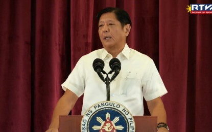 <p>President Ferdinand R. Marcos Jr. <em>(RTVM Screengrab)</em></p>