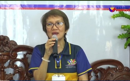 <p><strong>KAPIHAN WITH BIR</strong>. The Bureau of Internal Revenue 1 (Ilocos Region) exceeded by 4.5 percent its end-September 2024 collection goal to PHP17.41 billion, BIR regional director Josephine Virtucio says during a Kapihan sa Bagong Pilipinas forum live-streamed on Tuesday (Oct. 8, 2024). She said they would continue to strengthen information and education drives, as well as taxpayer services to hit their full-year target of PHP22.4 billion. <em>(Photo screenshot from PIA Ilocos' livestream)</em></p>