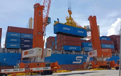 <p><strong>OPERATIONAL.</strong> The Visayas Container Terminal (VCT) operationalizes its two new mobile harbor cranes (MHS) in a ceremony at the Iloilo Commercial Port Complex in Iloilo City on Wednesday (Oct. 9, 2024). The new cranes, the largest and most modern in Panay Island, are seen to enhance the Iloilo port as a competitive and efficient trade gateway for Western Visayas.<em> (PNA photo by PGLena)</em><span data-preserver-spaces="true"><strong> </strong></span></p>