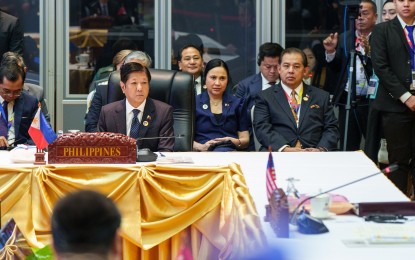 <p lang="en-US" style="margin: 0in; font-family: Calibri; font-size: 11.0pt;"><strong>US-ASEAN SUMMIT</strong>. President Ferdinand R. Marcos Jr. affirms the Philippines' continued support for initiatives that promote peace, stability, and prosperity in the ASEAN region in his intervention during the 12th ASEAN-US Summit on Friday (Oct. 11, 2024). The President acknowledged US contributions to ASEAN and welcomed initiatives on emerging technologies, climate change and maritime security. <em>(Photo courtesy of Presidential Communications Office)</em></p>