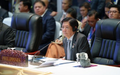 <p><strong>ASEAN-AUSTRALIA</strong>. President Ferdinand Marcos Jr. highlights Australia's consistent and positive role in ensuring peace and stability in Southeast Asia and the Indo-Pacific region in his intervention during the 4th ASEAN-Australia Summit in Vientiane, Lao PDR on Thursday (Oct. 10, 2024). Marcos emphasized the need to maintain momentum in these relations through continued support to maritime security and cooperation. <em>(Photo courtesy of Presidential Communications Office)</em></p>