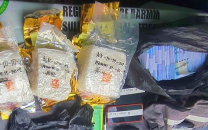 <p>The PHP20 million worth of shabu confiscated from a village councilor in Barangay Tulay, Jolo, Sulu during a drug bust on Thursday (Oct. 10, 2024).<em> (Photo courtesy of PDEA-BARMM)</em></p>