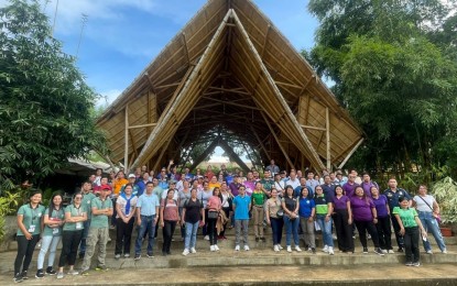 <p><strong>TEAM READY.</strong> Government and private sector participants gather in Cagayan de Oro City on Tuesday (Oct. 15, 2024) in preparation for the nationwide simultaneous bamboo planting initiative, "Kawayanihan" on Oct. 18. The effort aims to raise awareness about bamboo's economic potential and promote sustainability. <em>(Photo courtesy of DOST)</em></p>