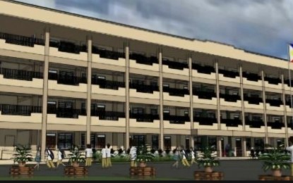 <p><strong>PROPOSED DESIGN</strong>. The proposed design for the four-story building with 16 classrooms in Umingan National High School in Umingan town, Pangasinan with PHP55.5-million funding. Two school buildings in Natividad and Umingan towns in Pangasinan with a total funding of PHP83.4 million are being constructed by the Department of Public Works and Highways (DPWH) and expected to be completed this year and in 2026. <em>(Photo courtesy DPWH Ilocos Region)</em></p>