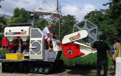 MODERN HARVESTER. An undated photo of the combined rice harvester received by the agrarian reform beneficiaries (ARBs) in Surigao Del Norte. The Department of Agrarian Reform (DAR) on Wednesday (April 9, 2025) said the harvester will streamline the harvesting process and will allow ARBs to work faster and with less manual labor and reduce postharvest losses. (DAR photo)