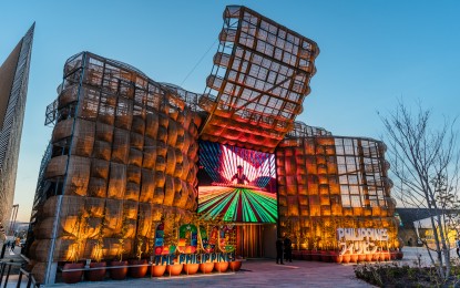 <p><strong>CROWD-DRAWER.</strong> The Philippine Pavilion at the World Expo 2025 in Osaka, Japan has welcomed 372,611 visitors as of June 19, 2025. The booth features a breathtaking facade of 212 handwoven fabrics representing the regions of the Philippines.<em> (Photo courtesy of Tourism Promotions Board-Philippines)</em></p>