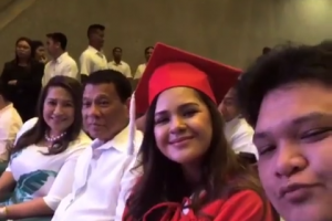 Duterte attends granddaughter Isabelle’s graduation 