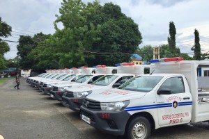34 new patrol vehicles released to selected police units in Region 6