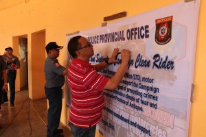 Antique supports PNP's ‘Clean Rider’ campaign