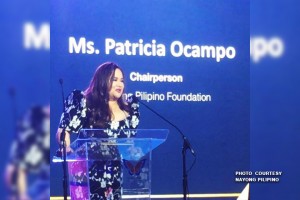 Sacked Nayong Pilipino chair breaks into tears at event