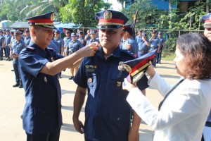 56 Puerto Princesa City cops get new rank pins