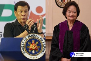 Duterte defends appointment of de Castro as CJ