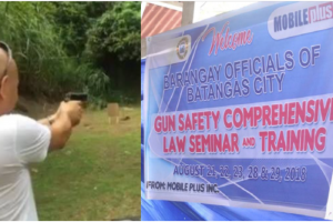 Batangas village leaders, peace-keepers undertake gun safety training
