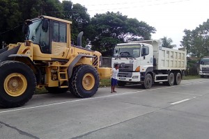 Cabanatuan preps heavy equipment as TCWS No. 2 is raised
