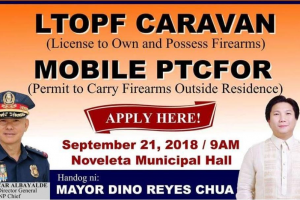 PNP brings mobile gun licensing caravan to Cavite
