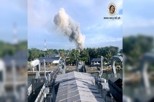 Navy igloo catches fire in Cavite Naval Base