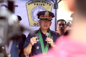 PNP chief lauds QC cops for peace, order status