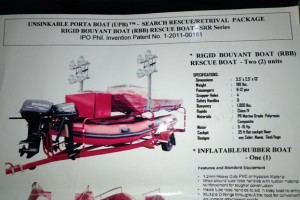 Pinoy inventor develops unsinkable portable rescue boat