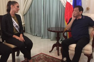 PRRD meets Miss Universe Catriona Gray in courtesy call