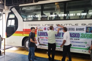 Cebuanos enjoy free bus rides till Christmas Eve