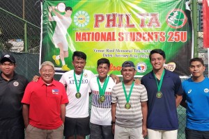 Tria, Iglupas rule PHILTA Nat’l Students Championships