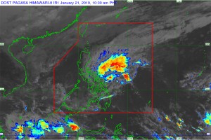  'Amang' to dump moderate to heavy rains
