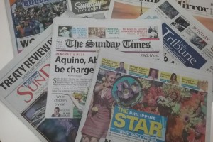 Banner stories of Manila's leading newspapers, Sun. March 3, 2019