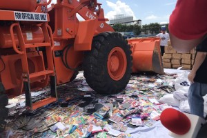 P65-M fake items destroyed in Camp Crame