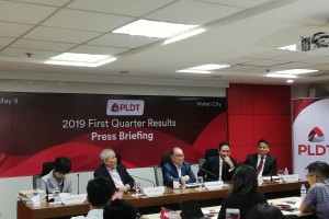 PLDT’s core income up 6% in Q1