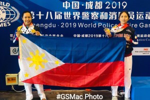 2 Mindoro cops hailed for winning golds in China tourney