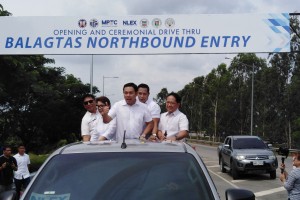 DPWH, NLEX open new Balagtas northbound entry