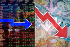 Stocks flat, peso weakens