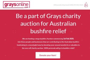 GraysOnline to host mega online bushfire auction starting Feb. 1