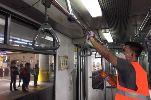 MRT-3 disinfects trains amid nCoV threat
