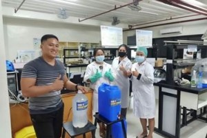  Samar State U offers free sanitizer, alcohol from own lab