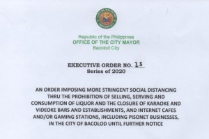 Bacolod bans sale of liquor, orders closure of internet cafés